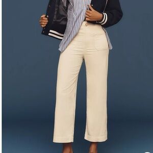 Anthropologie The Colette Corduroy Crop Wide-Leg Pants by Maeve